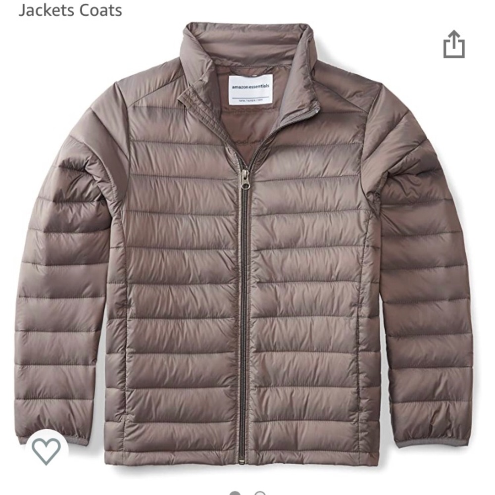 Amazon essentials packable puffer jacket 14–16